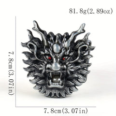 Metal Dragon Head Belt Buckle DIY Men's Novelty Clothing Accessories