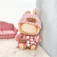 Stylish LABUBU Doll Clothes for 15 01 16 Doll Crochet Outfit
