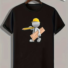 Cartoon Print Men's Graphic T shirt Casual Comfy Tees For Summer