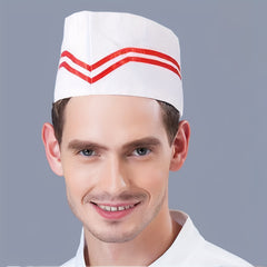 10pcs Reusable Chef Hat Washable Breathable Stylish Kitchen Accessories
