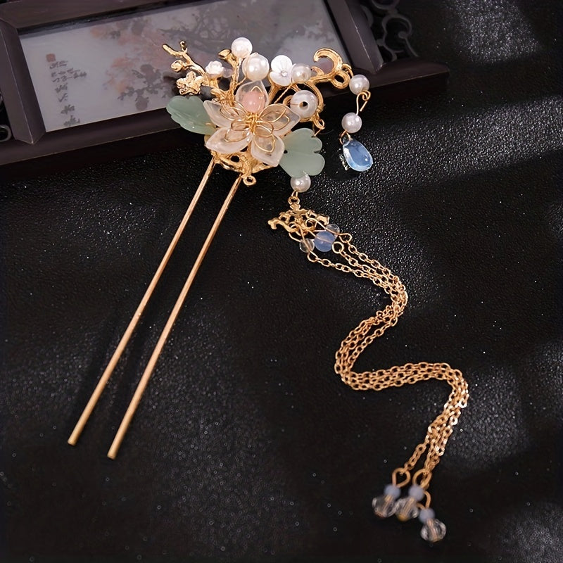 Chinese Hair Pin Hanfu Tassel Hair Pins Hairpin Set Hair Accessories
