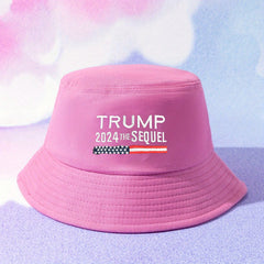 Embroidery Bucket Hat Cotton Sunshade Fisherm
