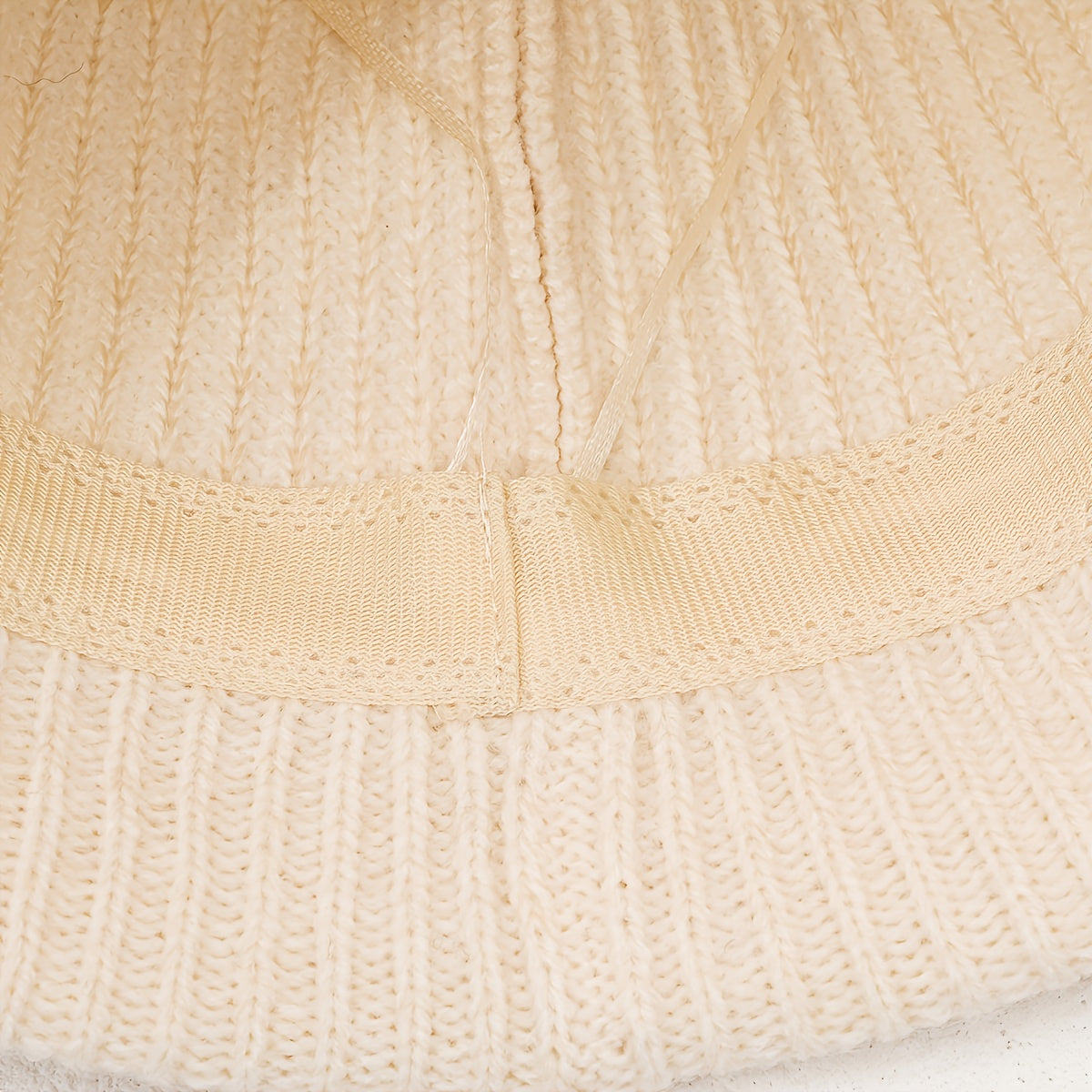 Knitted Solid Bucket Hat Casual Warm Bucket Hat Autumn And Winter