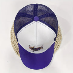 Butterfly Heart Print Trucker Hat Mesh Cartoon Baseball Cap