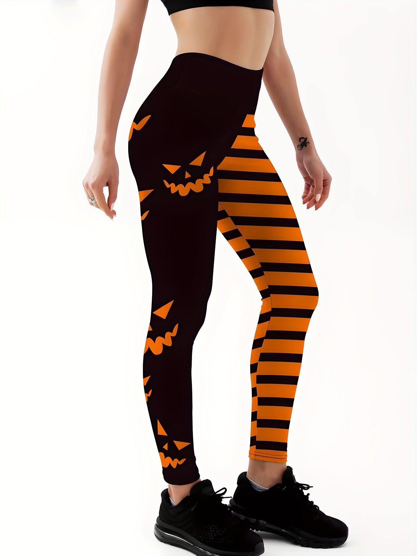 Camouflage Print High Waist Leggings for Women