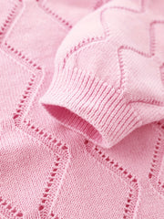 Toddler Baby Knit Cotton Cardigan Button Up Crew Neck Casual Sweater