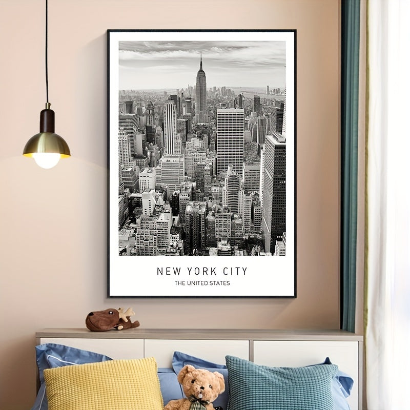 York City Urban View Canvas Painting Sofa Background Decoration