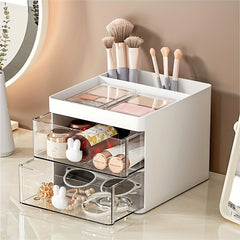 Cartoon Rabbit Pen Holder Drawer Stationery Storage Box