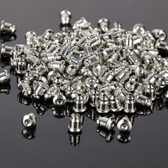 50pcs Casual Earring Back Plugs Round Ear Studs Jewelry Accessories DIY