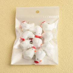 10pcs Cartoon Animal Rooster Pendants DIY Bracelet Necklace Accessories