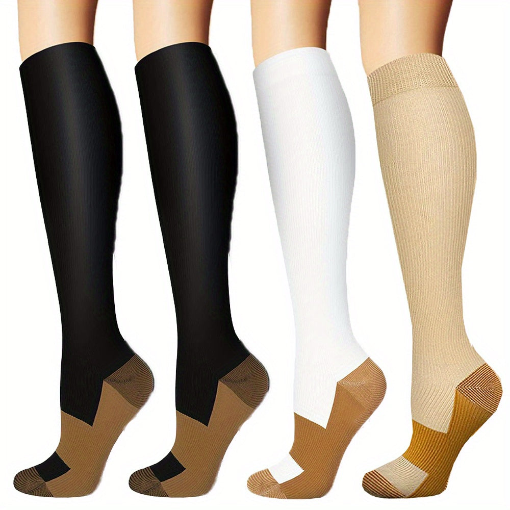 Copper Compression Socks for Circulation Support in Activities