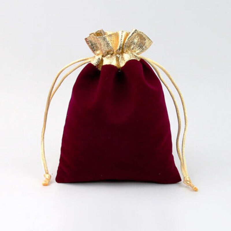 10pcs Velvet Drawstring Gift Bag Wedding Jewellery Candy Packaging Pouches Bag