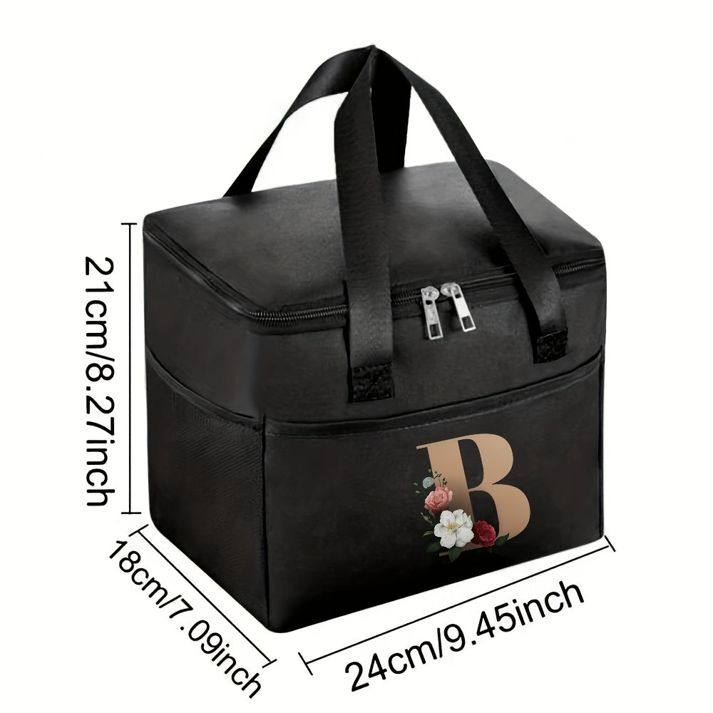 Insulated Canvas Lunch Bag Leakproof Reusable Thermal Tote