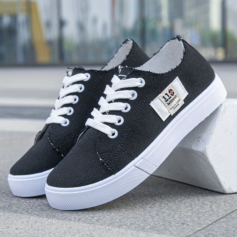 Women's Casual Canvas Shoes Lace Up Low Top Sneakers
