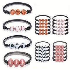 Women's Sports Charm Bracelets - Adjustable Bracelets for Birthday Party