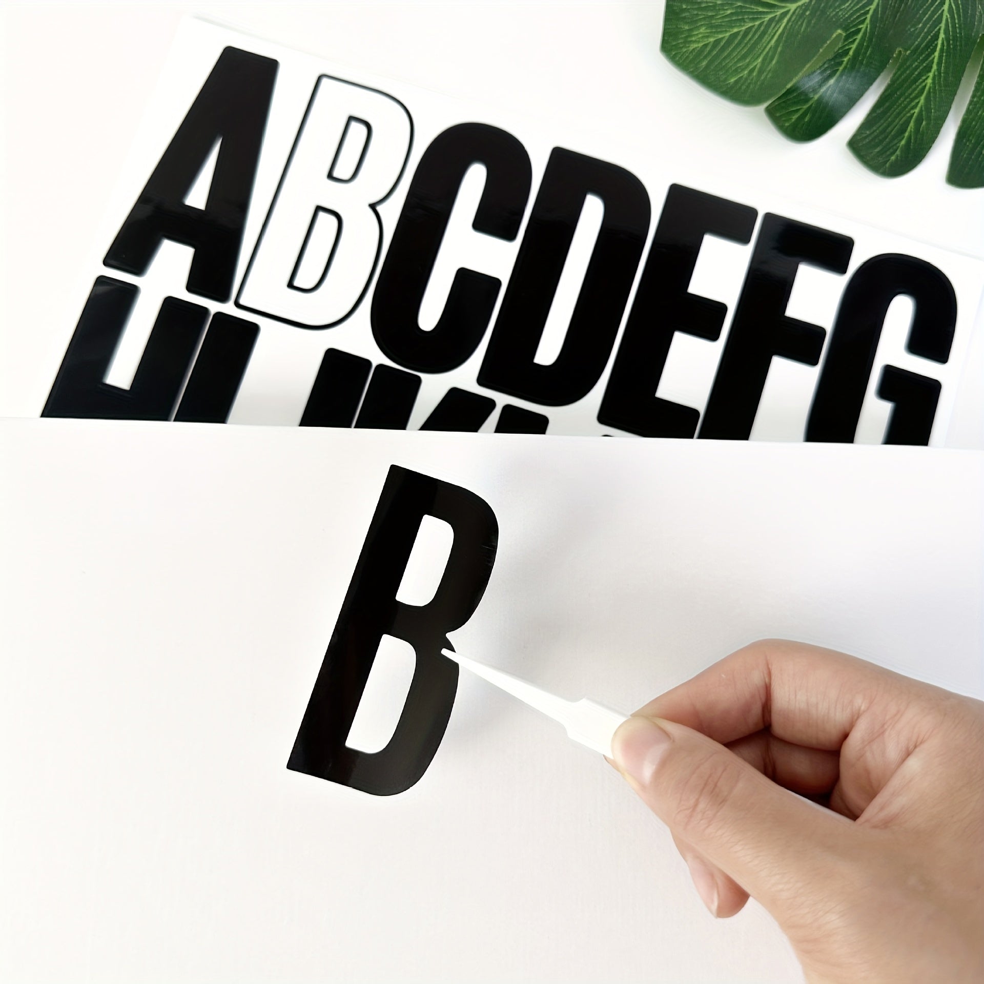 3 Sheets 3" Letter Stickers Large Size DIY Car Wall School Decoration