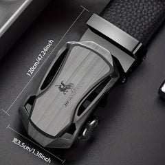 Men's PU Leather Automatic Buckle Belt