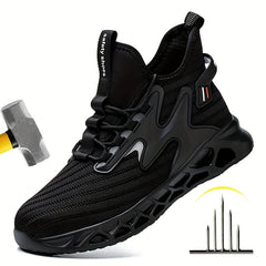 Steel Toe Sneakers For Men Safety Shoes Comfortable Puncture Proof Work Shoes