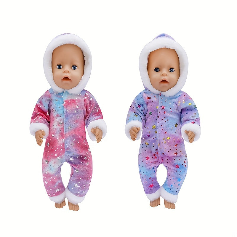 Plush Doll Onesie for 43 & 43 0cm Reborn Silicone Youngsters - Red