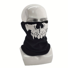 Halloween Gothic Pattern Half Face Mask for Outdoor Sports