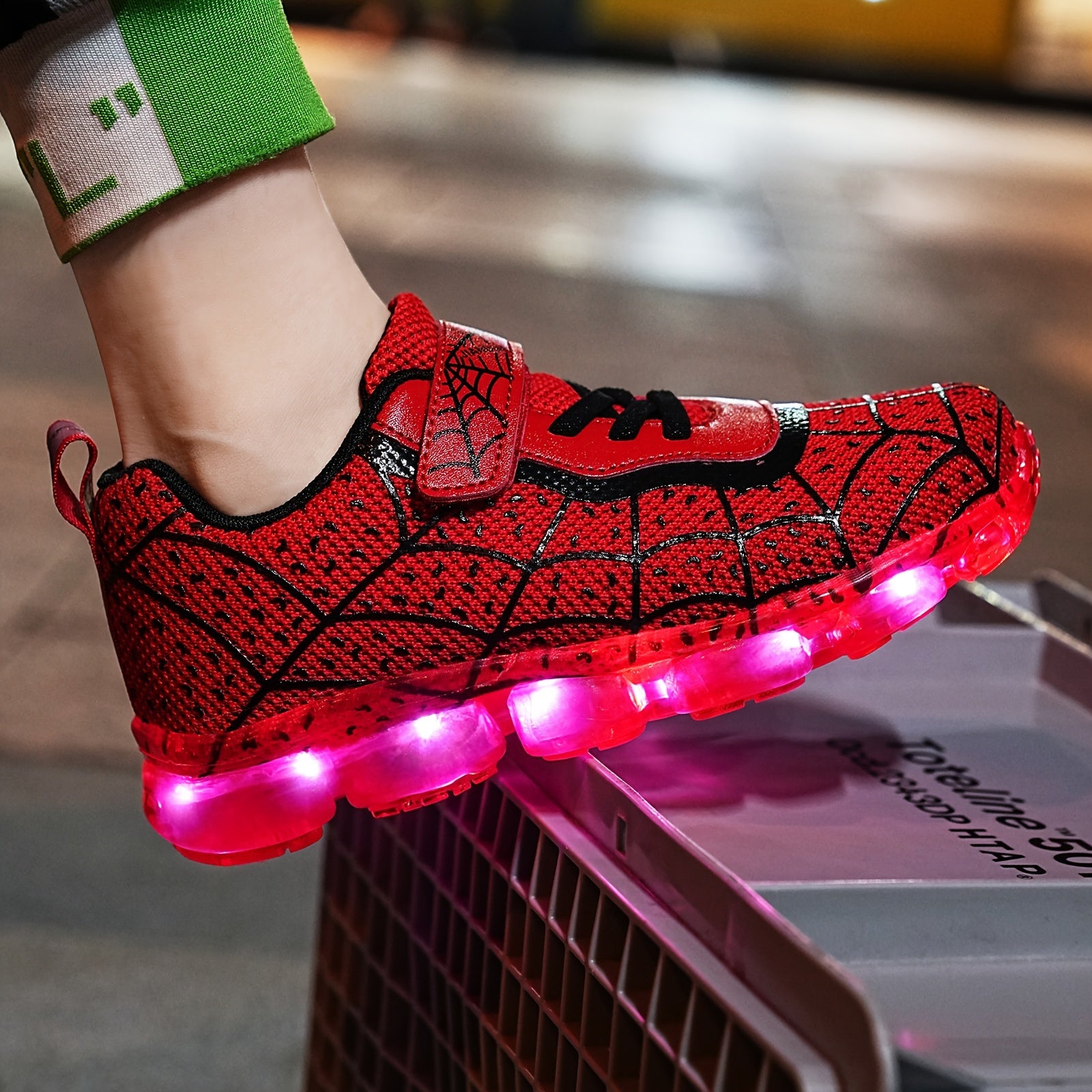 LED Light Up Sneakers Comfy Non Slip Chunky Shoes for Kids Outdoor