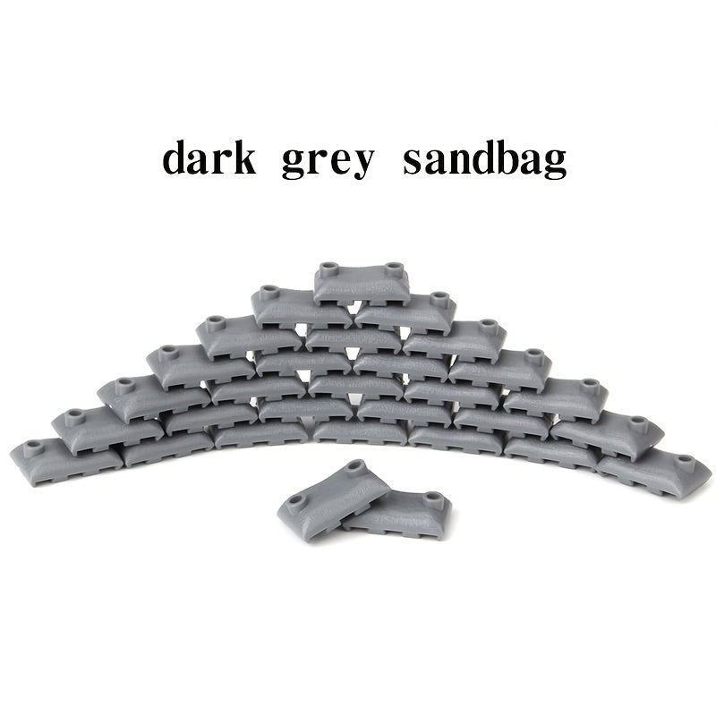 Building Block Military Soldiers Bunkers Trenches Sandbags Weapons Puzzle