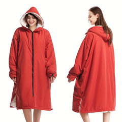 Quick Drying Surf Poncho Changing Robe with Hood and Pocket