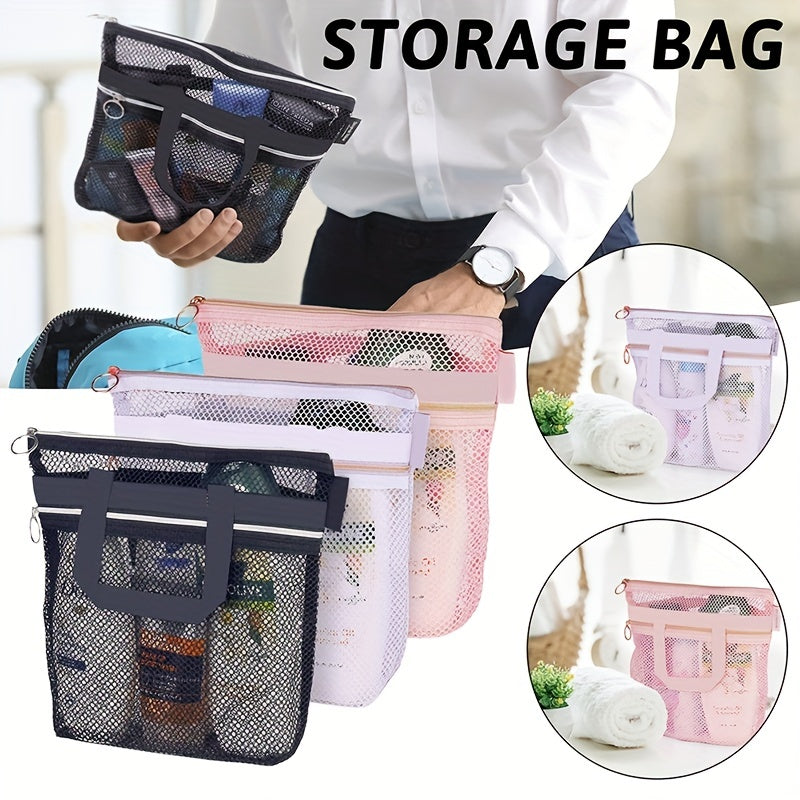 Portable Shower Tote Mesh Travel Toiletry Bag