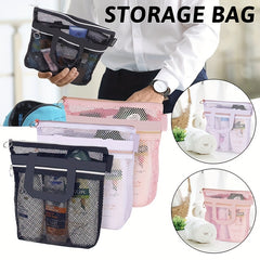 Portable Shower Tote Mesh Travel Toiletry Bag