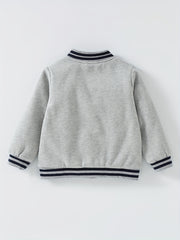 Boys Warm Baseball Jacket Long Sleeve Varsity Jacket