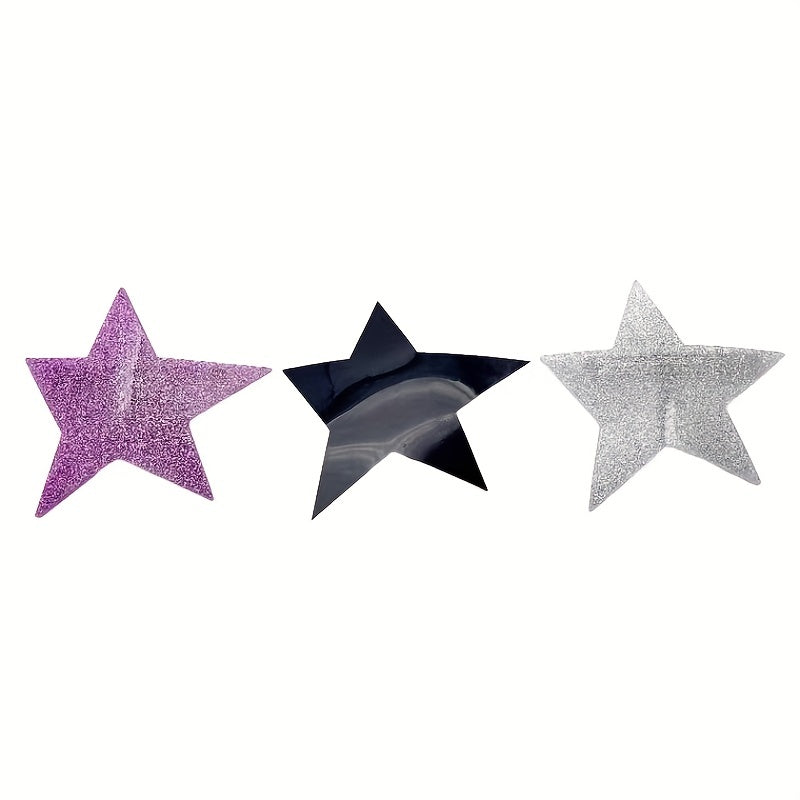Y2K Star Glitter Hair Clip Barrette for Girls Acrylic Ponytail Holder