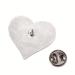 Hot Moms Heart Enamel Pin Hip-Hop Style Brooch Lapel Badge