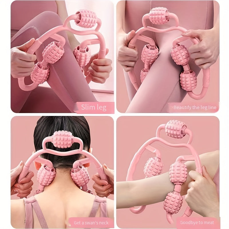 Ring Roller Five Wheel Massager for Tight Legs & Calves Relief