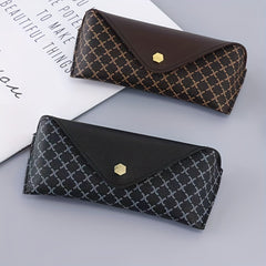 Plaid Glasses Bag Snap Button Sunglasses Reading Glasses Pouch