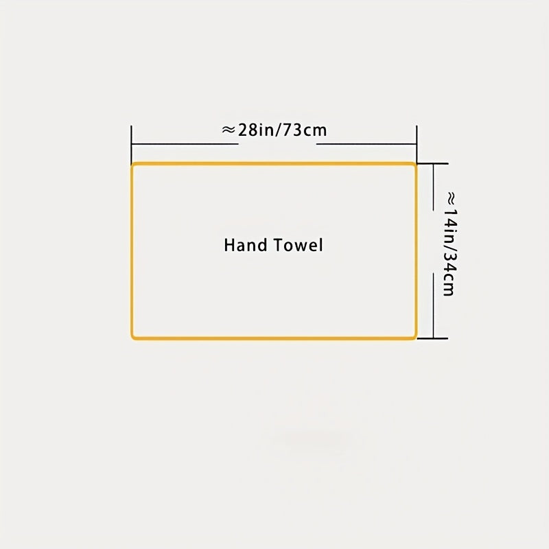 Soft Coral Velvet Hand Towel for Adults, Absorbent Face Wash Cloth, 71x12x35cm