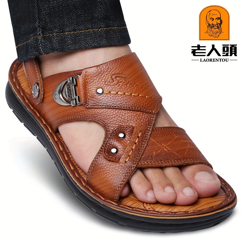 LAORENTOU Men's Outdoor Hiking Sandals Non Slip Beach Shoes