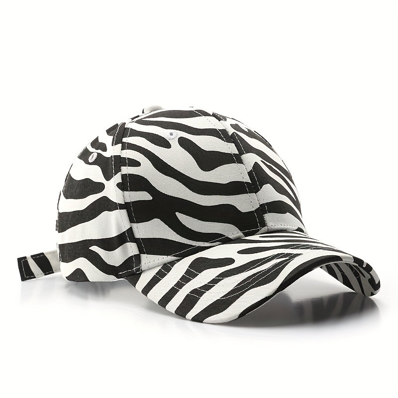 Leopard Print Baseball Cap Hip Hop Sun Hat Adjustable Unisex Couple Dad Hats