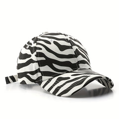 Leopard Print Baseball Cap Hip Hop Sun Hat Adjustable Unisex Couple Dad Hats
