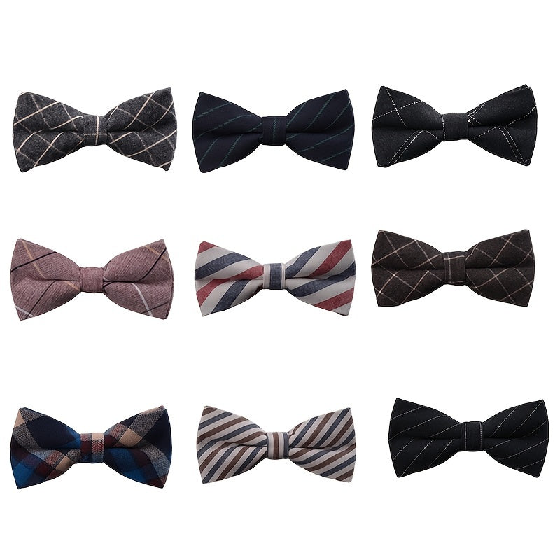 Striped Butterfly Bow Ties Cravat For Wedding Party