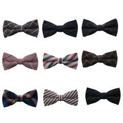 Striped Butterfly Bow Ties Cravat For Wedding Party