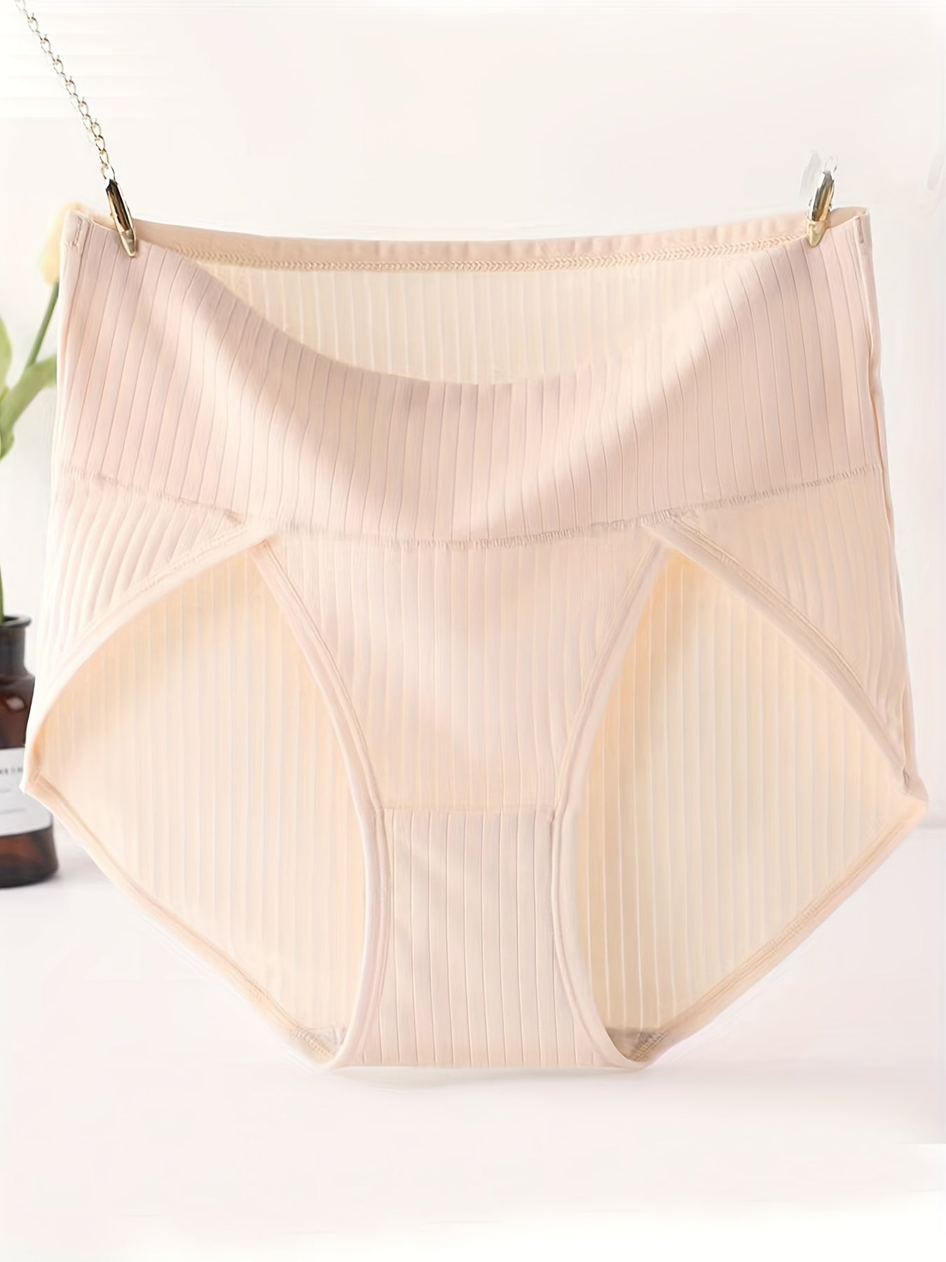 3 Pack Ribbed High Rise Tummy Control Panties Set