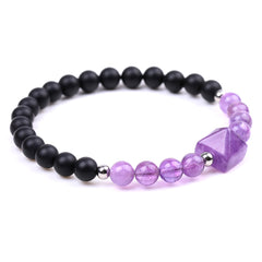 Vintage Tiger Eye Stone Amethyst Turquoise Bracelet
