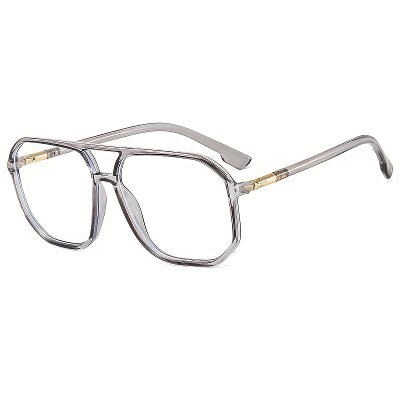 Large Frame Light Blocking Glasses Square Frame PC Sunglasses