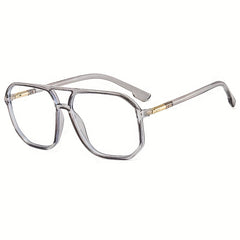 Large Frame Light Blocking Glasses Square Frame PC Sunglasses