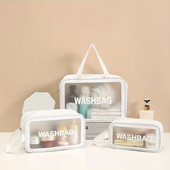 Portable Travel Storage Bag Toiletry Wash Bag Zipper Waterproof