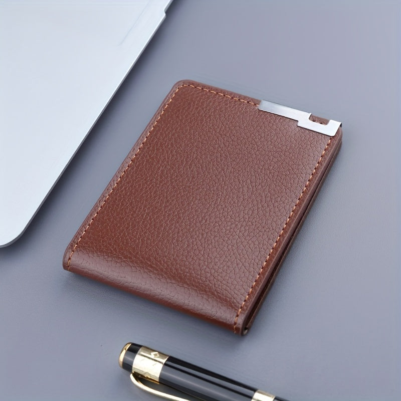 Men's Ultra thin Driver's Card Bag, Leather Credit Card Holder