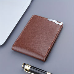Men's Ultra thin Driver's Card Bag, Leather Credit Card Holder
