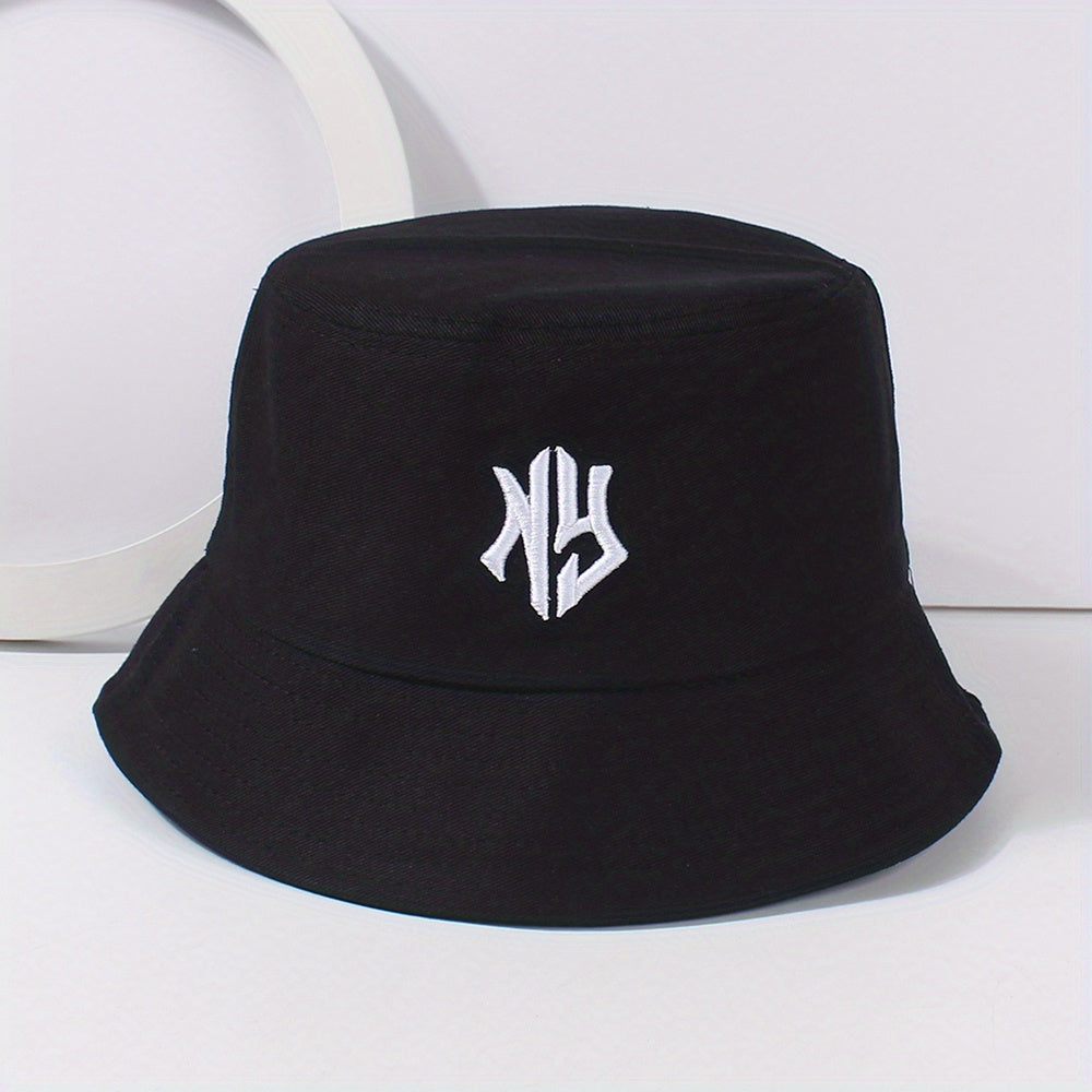 Gothic Embroidery Bucket Hat Unisex Lightweight Hip Hop Cap