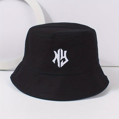Gothic Embroidery Bucket Hat Unisex Lightweight Hip Hop Cap