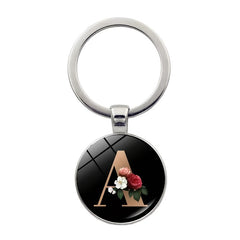 Crystal Gem Flower Key Chain Pendant for Women